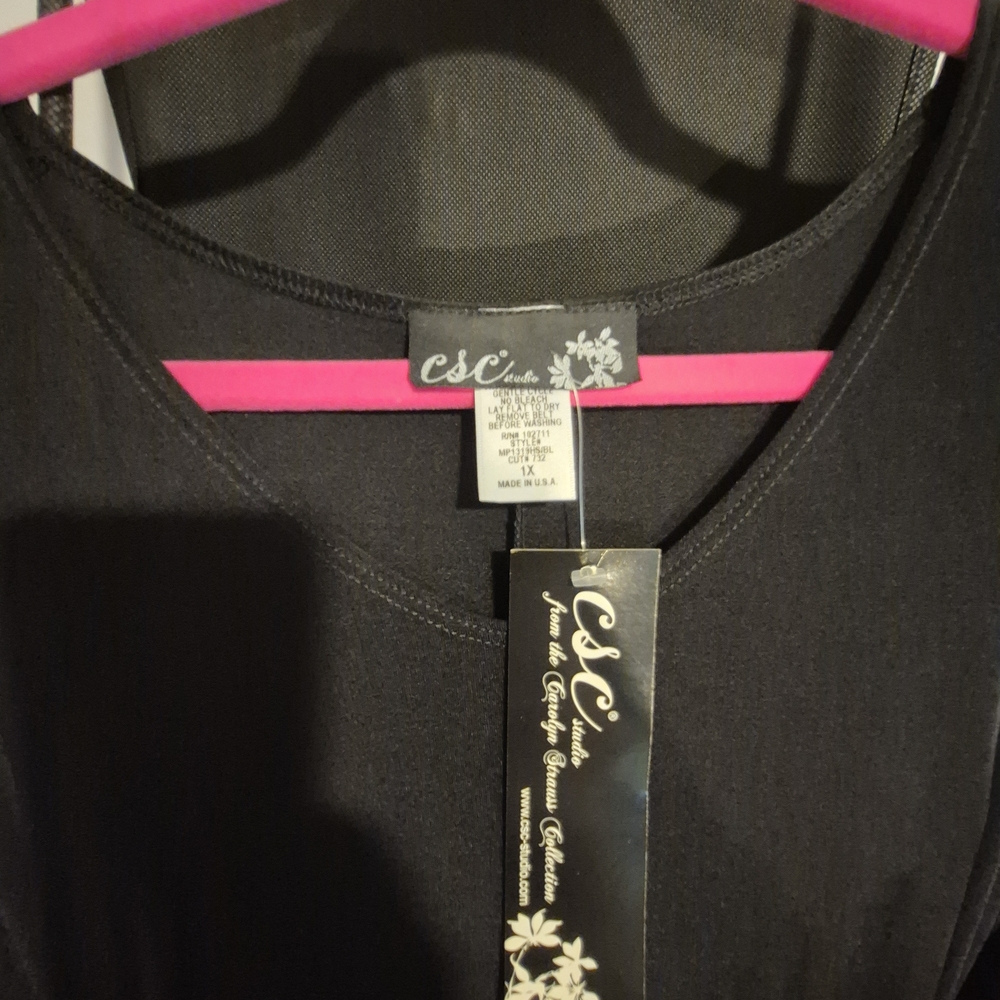 CS Couture Black Dress